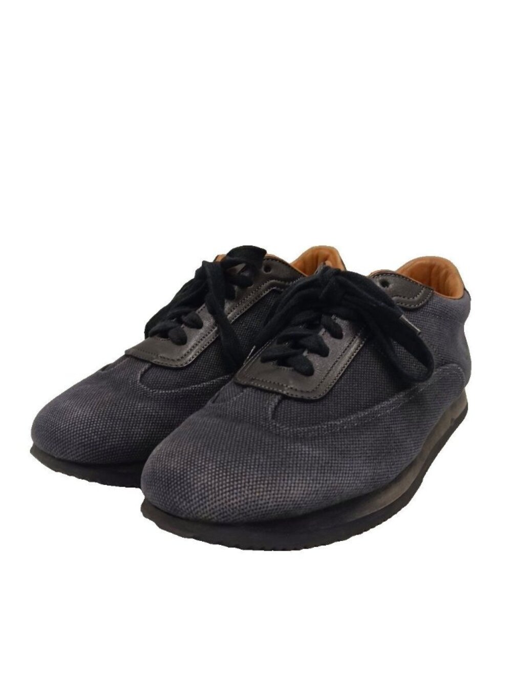 Hermes Quick Sneakers Canvas Leather Black